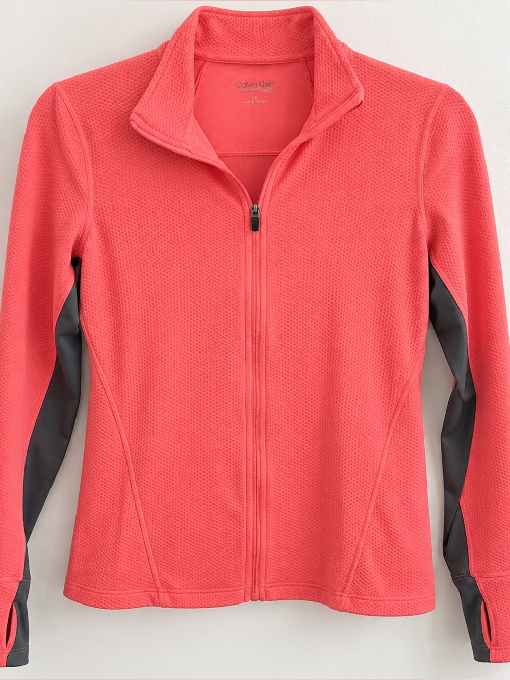 Calvin Klein Performance Women’s Coral Full Zip Workout Jacket Size S